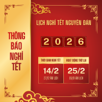 THÔNG BÁO LỊCH NGHỈ TẾT NGUYÊN ĐÁN 2026